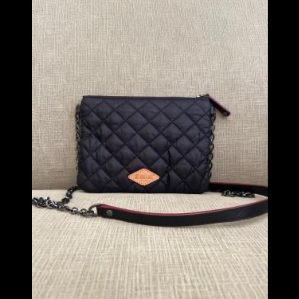 Quilted Black Crossbody Bag by Mz Wallace